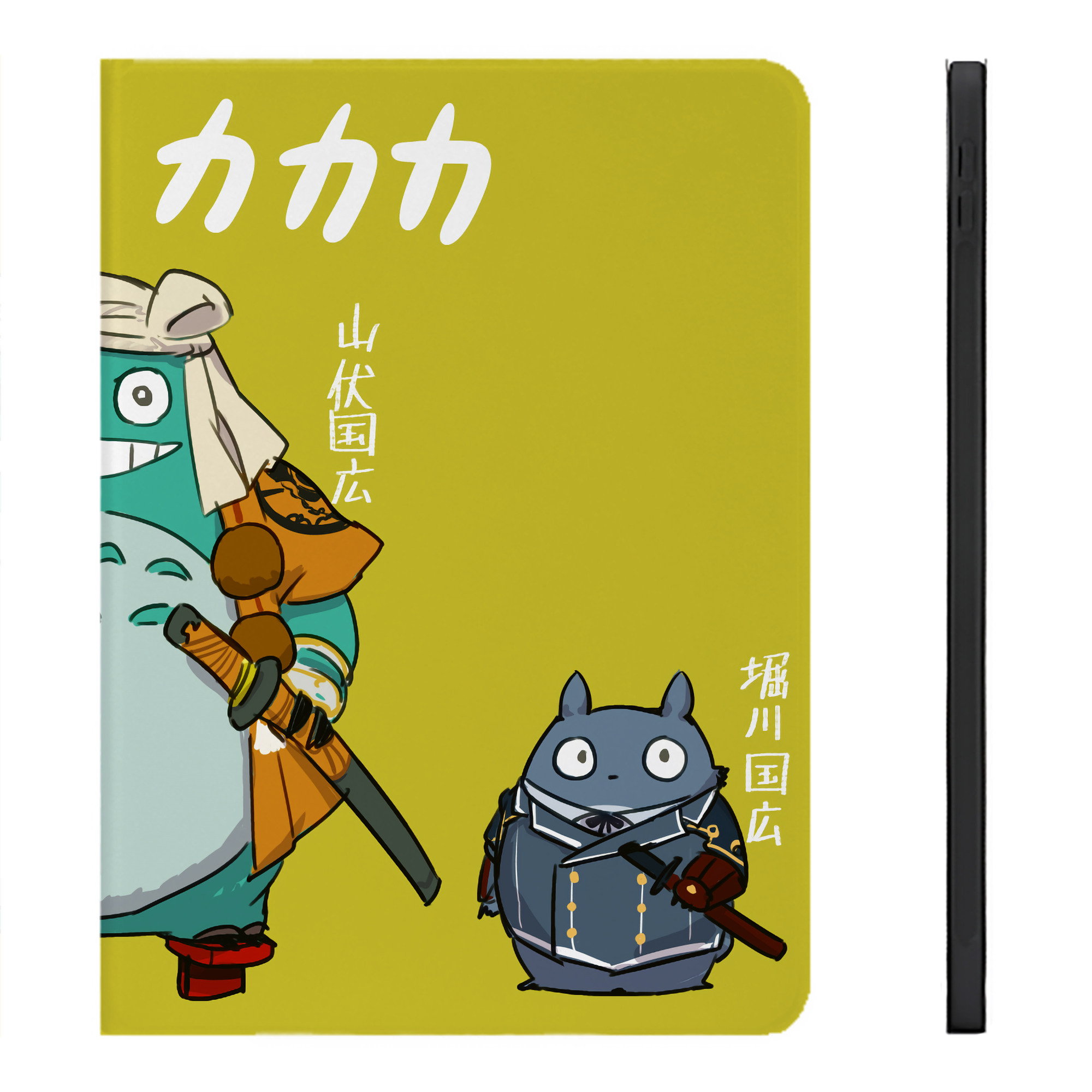 （画像用） となりのトトロ 草壁メイ 草壁サツキ My Neighbor Totoro Satsuki Kusakabe Mei Kusakabe IPadケース ペンホルダー付き ブックスタイルデザイン